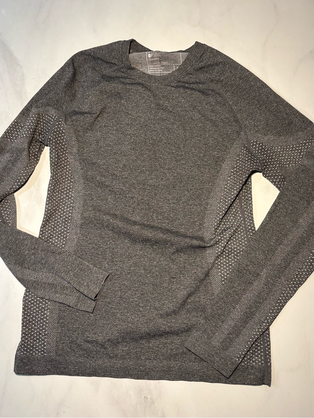 Figs Graphite Salta Seamless Long-Sleeve Top - Picture 2 of 4